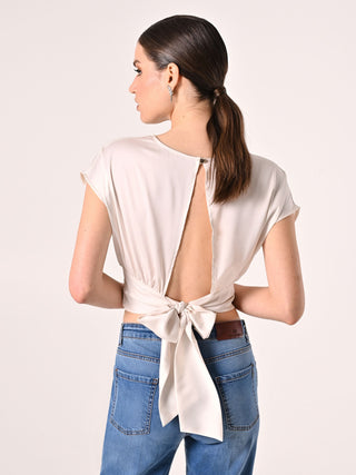White Blouse with Bow