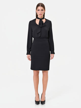 Einfarbiges Kleid