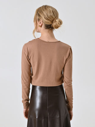 Pull ajouré camel