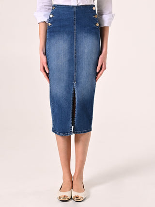 Midi Skirt in Denim