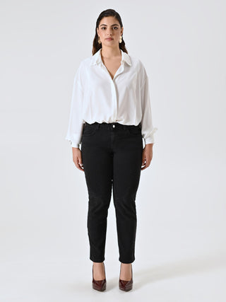 Jeans Curvy Strass Neri
