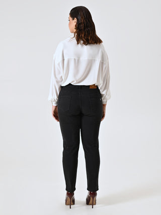 Jeans Curvy Strass Neri