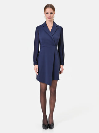 Abito blazer blu navy a portafoglio