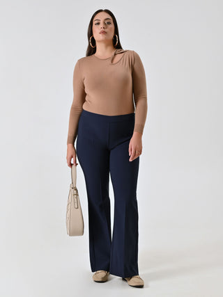 Pantalone Curvy a Zampa Blu