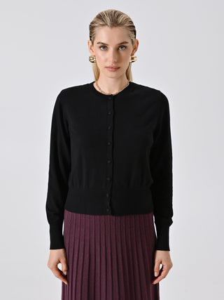 Black Knitted Cardigan
