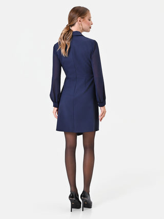 Abito blazer blu navy a portafoglio