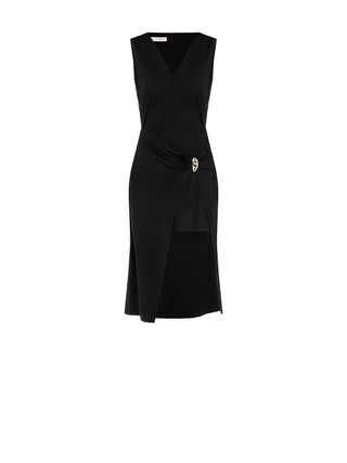 High-Low Dress with Jewel Detail