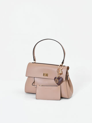 Beige taupe handbag with Giorgia Palmas X Rinascimento scarf