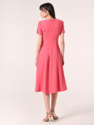 Robe midi rose pâle