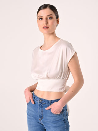 White Blouse with Bow