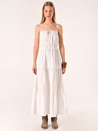 White Dress with Inserts