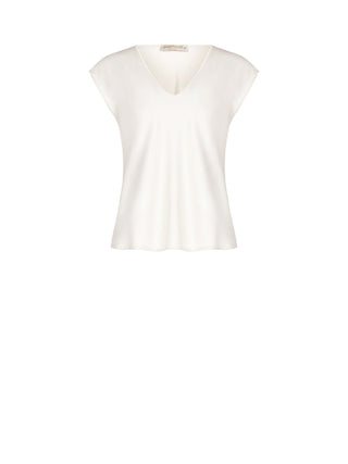 White Satin Blouse