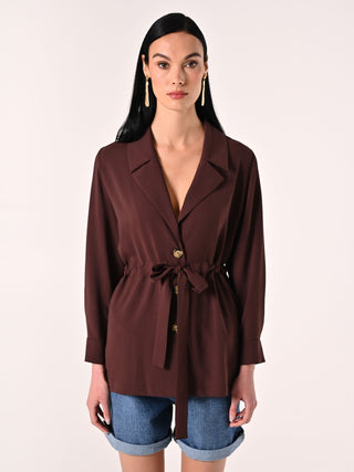 Textured Chocolate Jacket