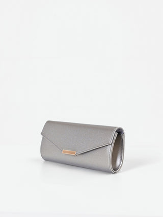 Pochette con texture metallizzata