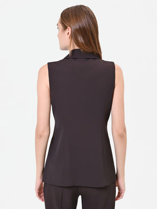 Gilet doppiopetto moro marrone