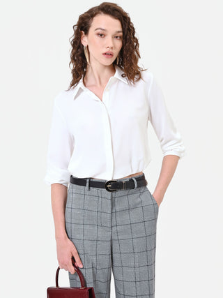 Cintura nera con fibbia oro
