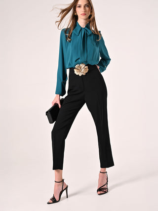 Black Cady Trousers