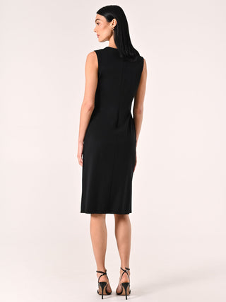 High-Low Dress with Jewel Detail