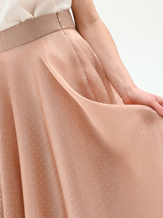 Bronze skirt with allover rhinestones