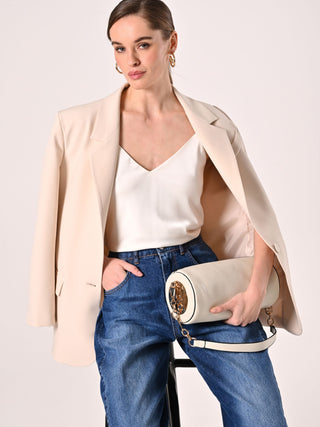 White Thin Strap Top