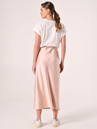 Gonna Tubino in Raso  Rosa