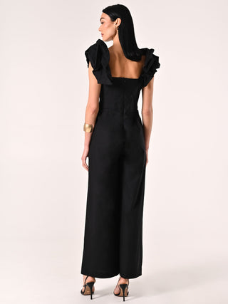 Black Cotton Jumpsuit