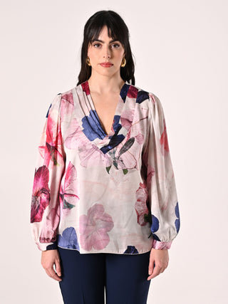 Blouse curvy à imprimé fleuri
