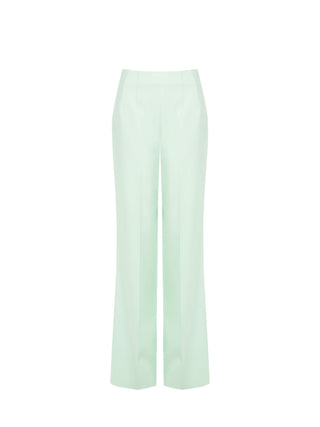 Pantalone a palazzo verde menta