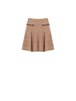 Jupe en tweed à paillettes
