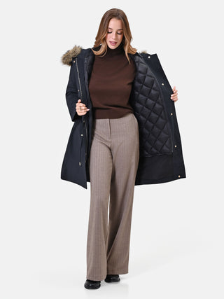 FW26ITA106 CAPP PARKA LUNGO COLLO B001