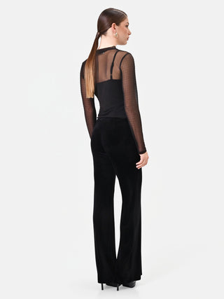Pantalone a zampa nero