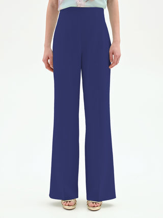 Strahlendblaue Palazzo-Hose