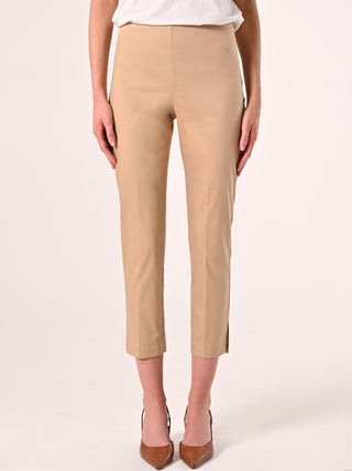 Skinny Trousers in Dark Beige Cotton