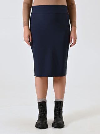 Jupe crayon Curvy Bleue