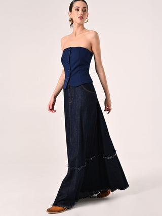 Denim Maxi Skirt