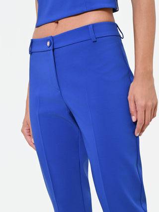 Pantalone a sigaretta blu cina