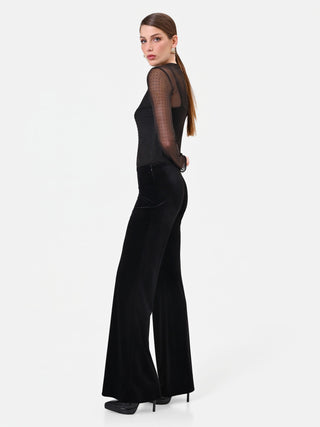 Pantalone a zampa nero