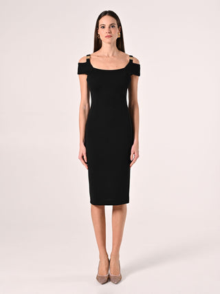 Gold Monogram Sheath Dress