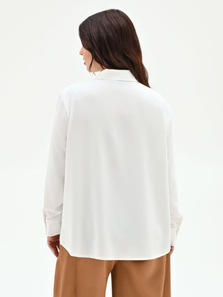 Cream White Blouse