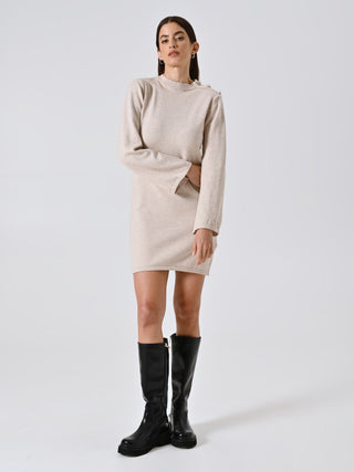 Abito in Maglia Beige