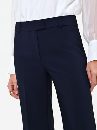 Pantalone Studio blu navy con piega stirata