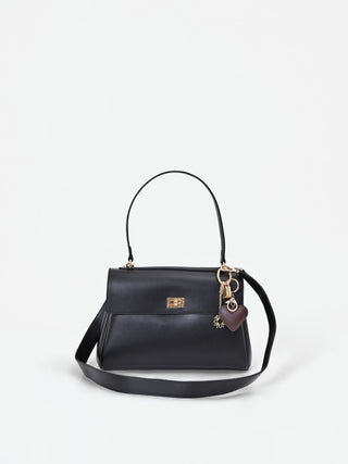 Black handbag with scarf and charms Giorgia Palmas X Rinascimento