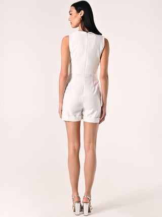 Combinaison courte blanche