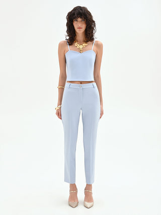 Sky Blue Slim Trousers