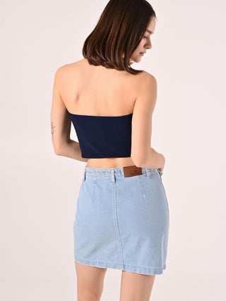Blue Technical Fabric Top