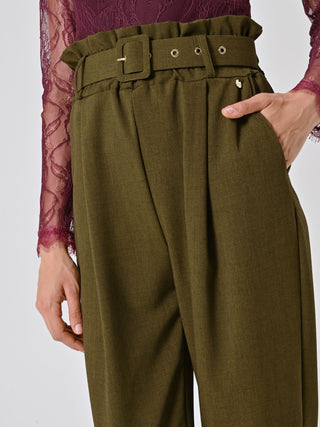 Pantaloni Carrot Fit Verde Militare