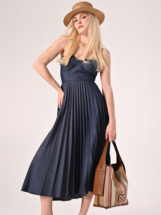 Blue Bustier Dress