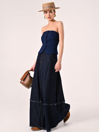 Denim Maxi Skirt