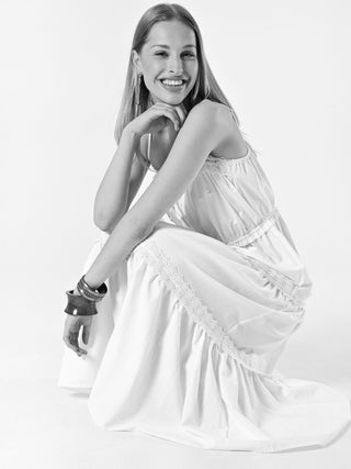 White Dress with Inserts