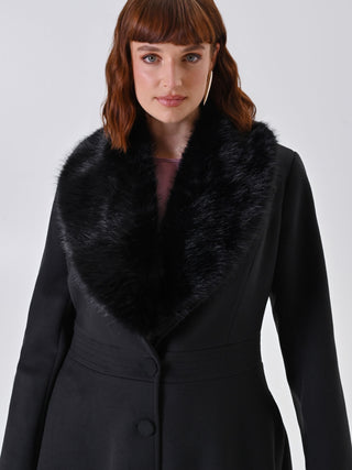 Black curvy coat